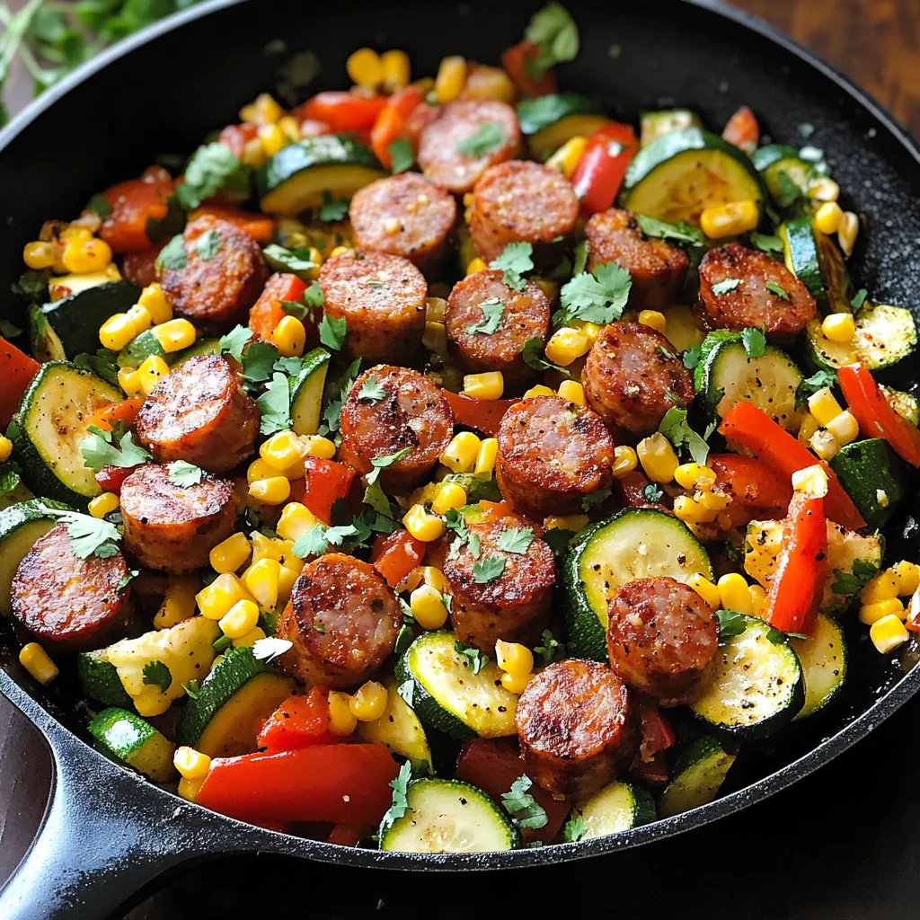 Tasty Veggies with Sausage