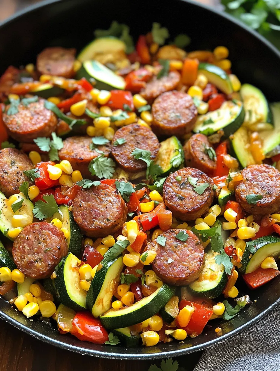 Sausage and Veggies Skillet