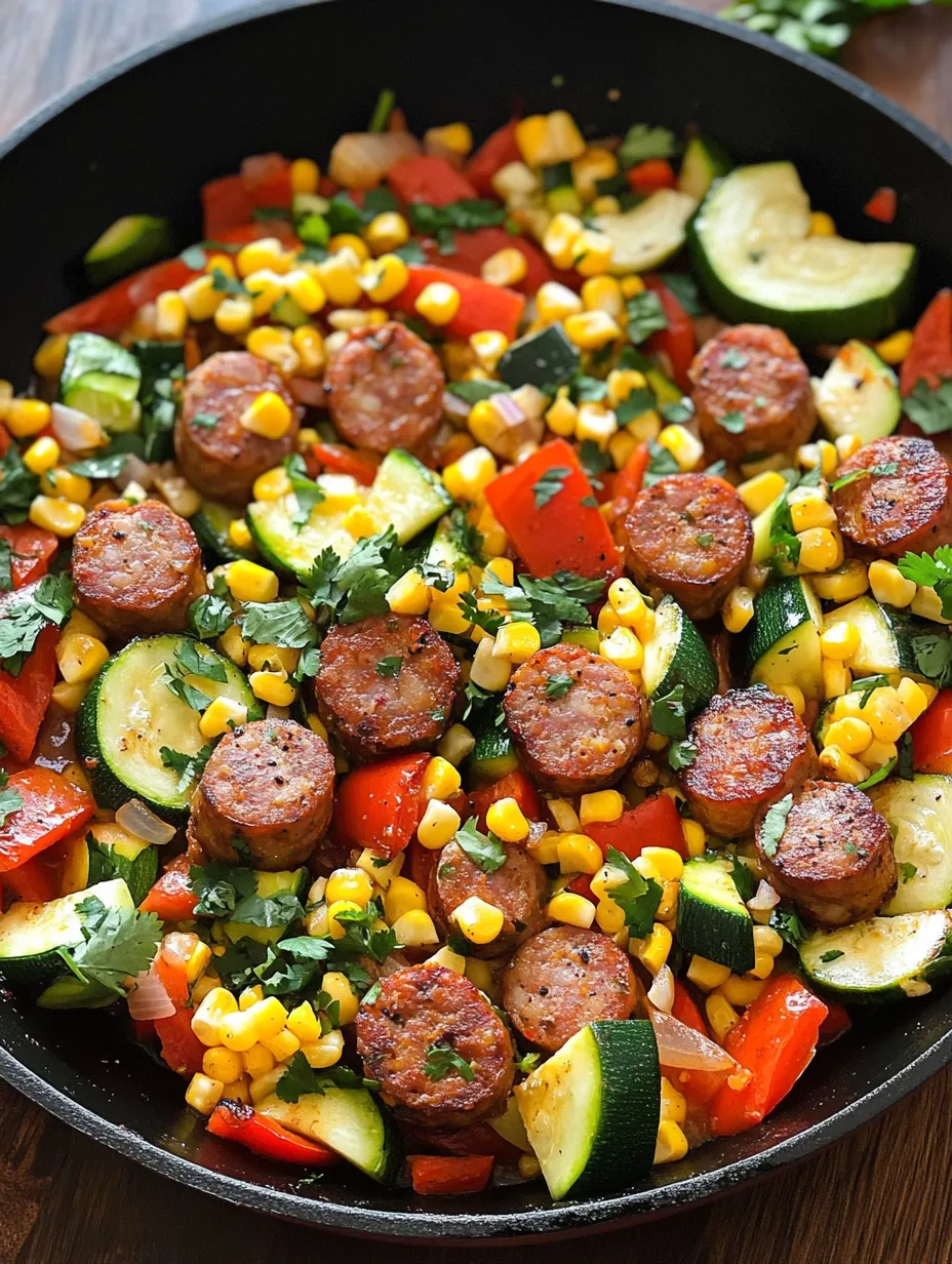 Sausage and Veggies Skillet