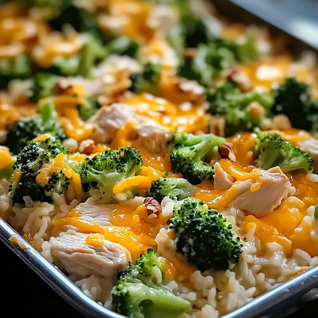 Chicken, Broccoli, Cheese, and Rice Bake