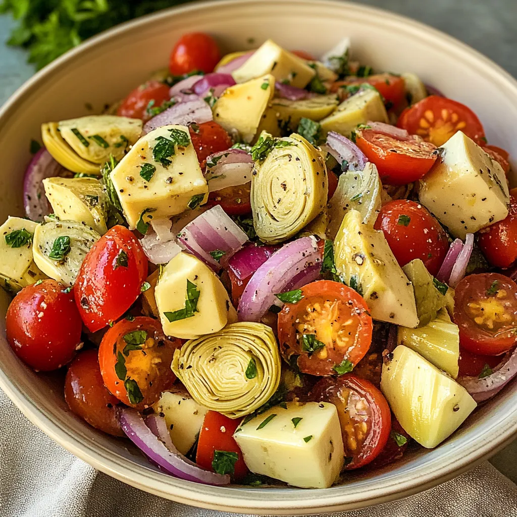 Simple Tuscan Tomato Artichoke Mix