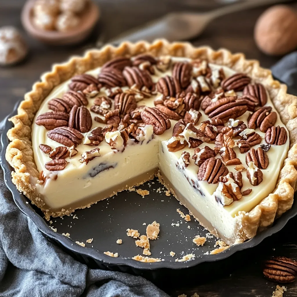 Simple Pecan Cheesecake Pie Style