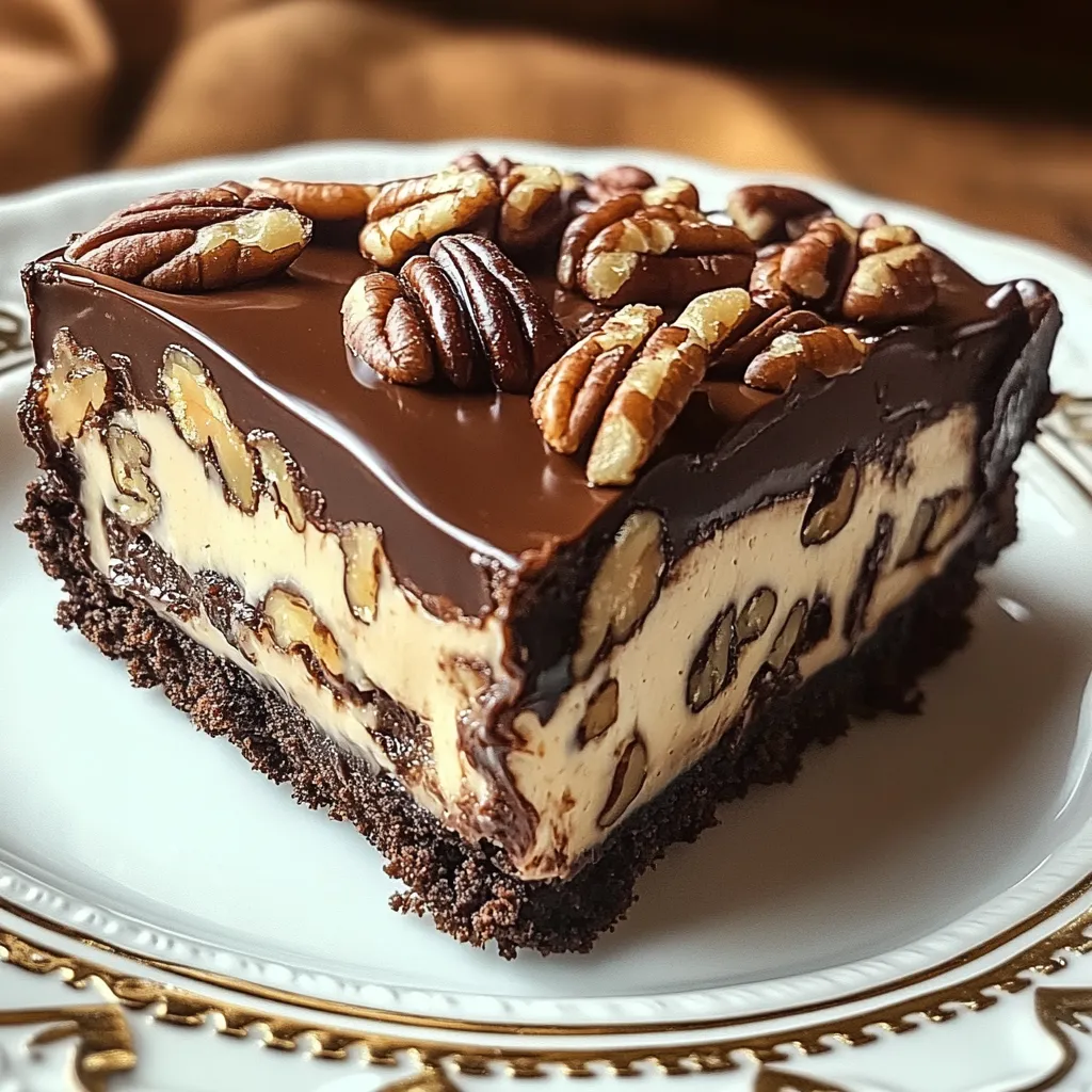 Indulgent Chocolate Pecan Cheesecake Dessert