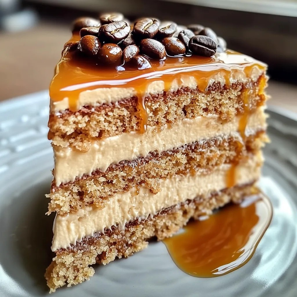 Rich Coffee Caramel Cake
