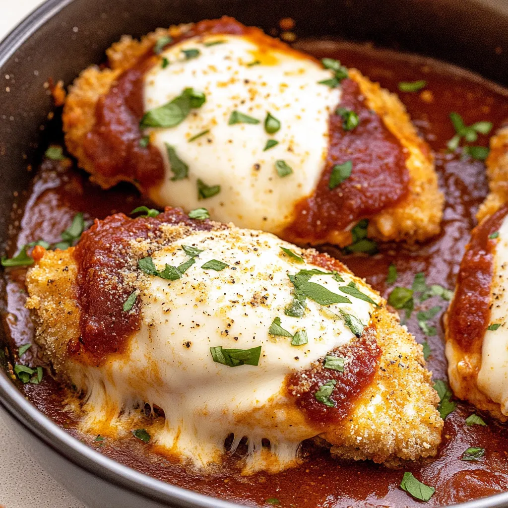 Cheese-Filled Golden Chicken