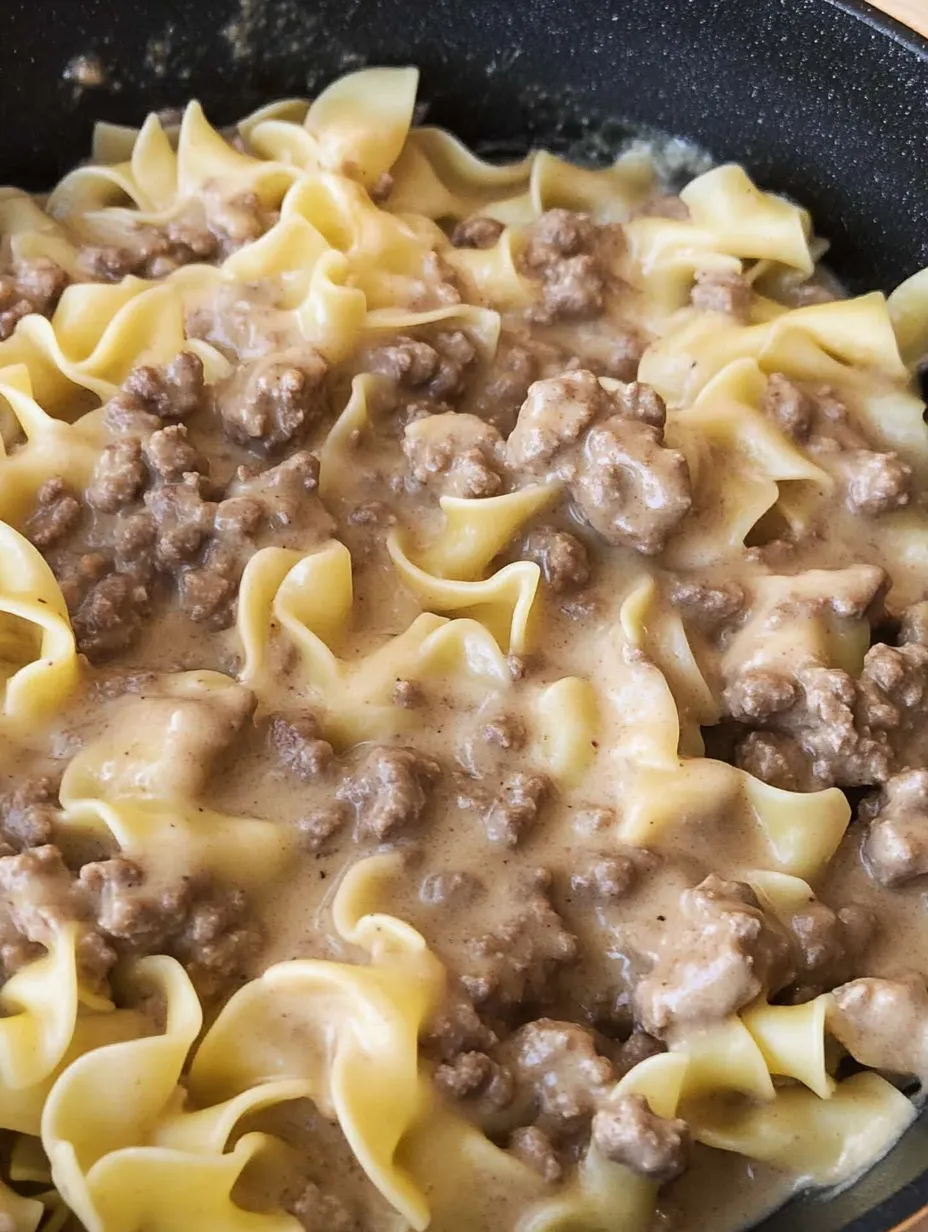 Ground Beef Stroganoff