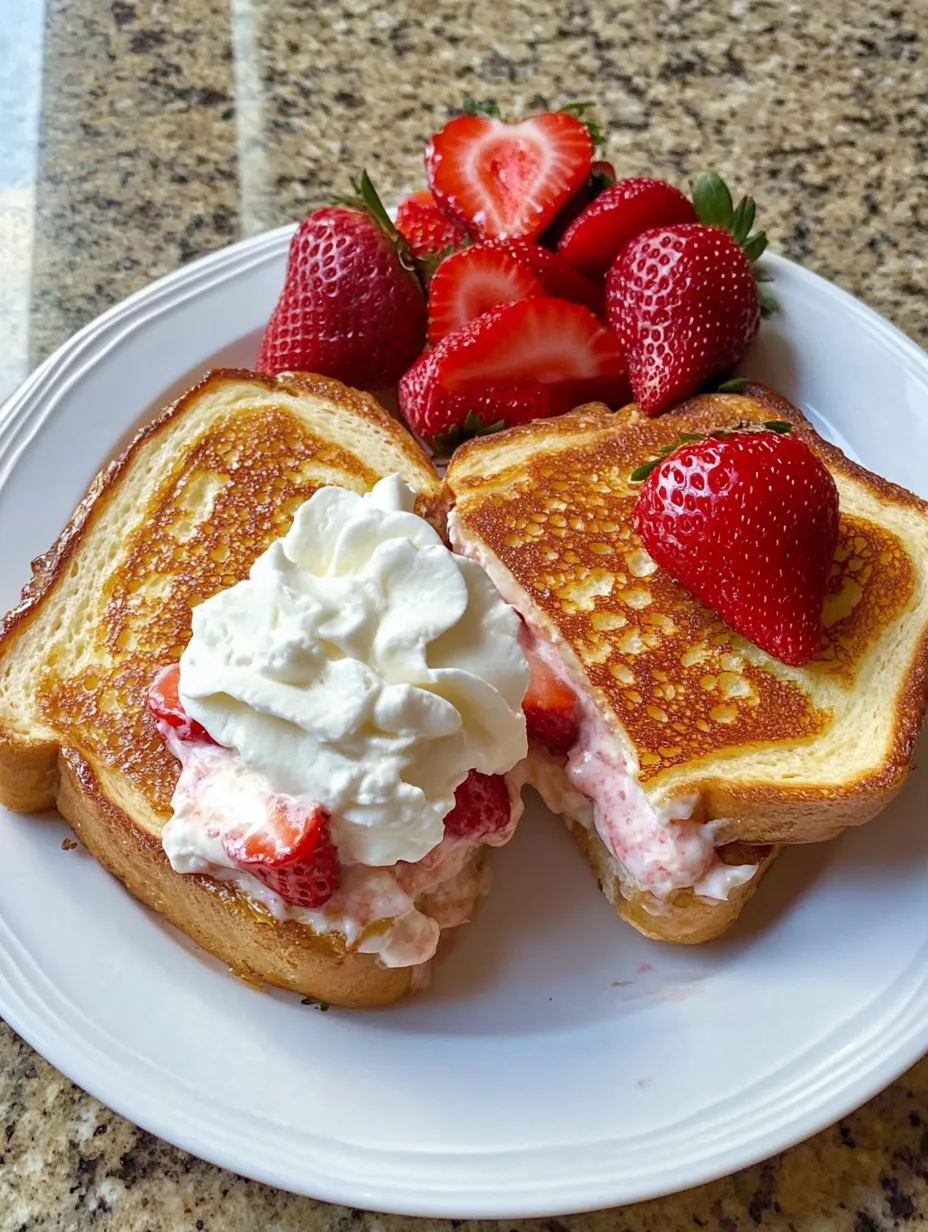 Strawberry Cheesecake Stuffed French Toast