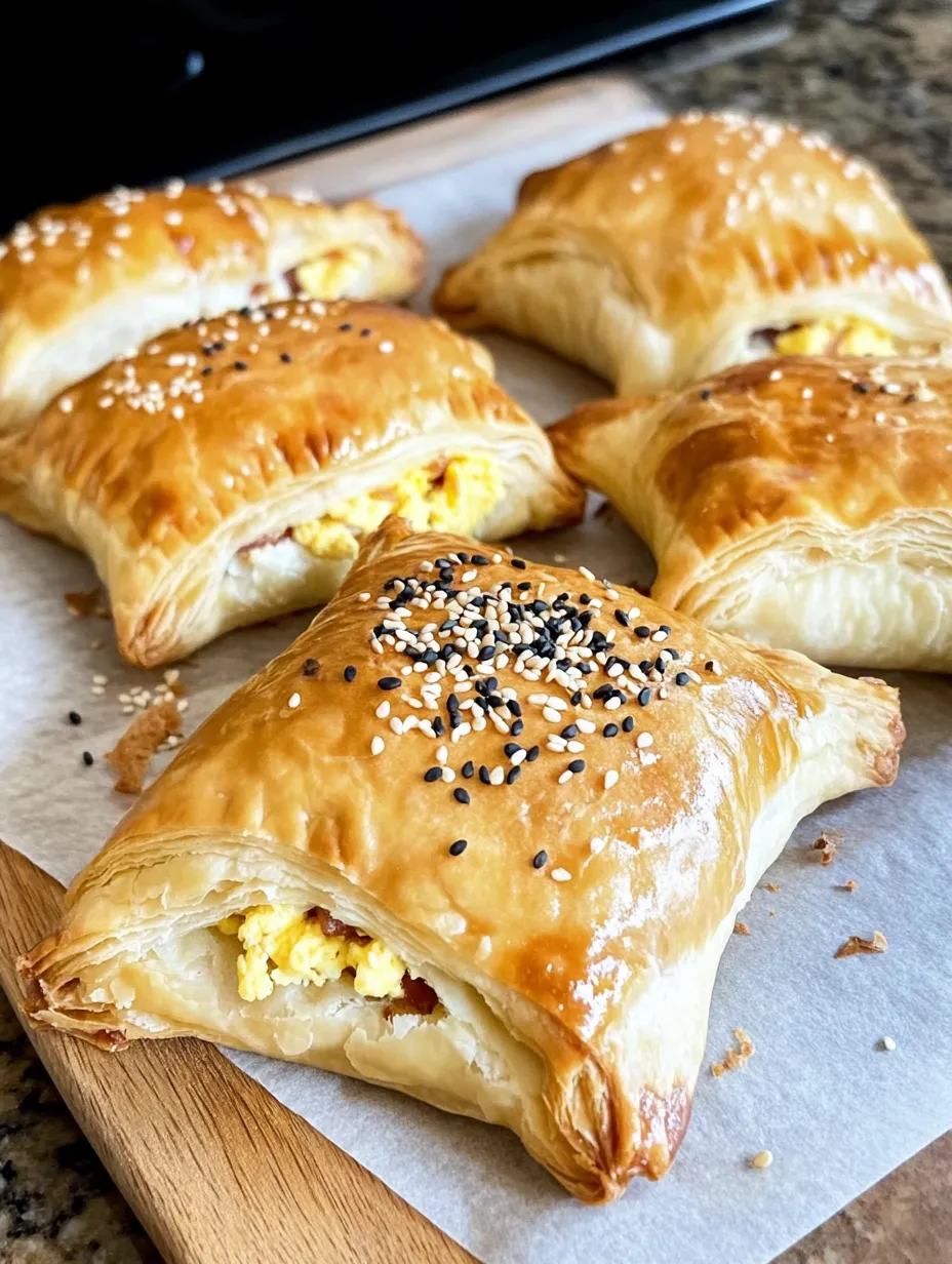 Breakfast Pockets - Bacon and Egg