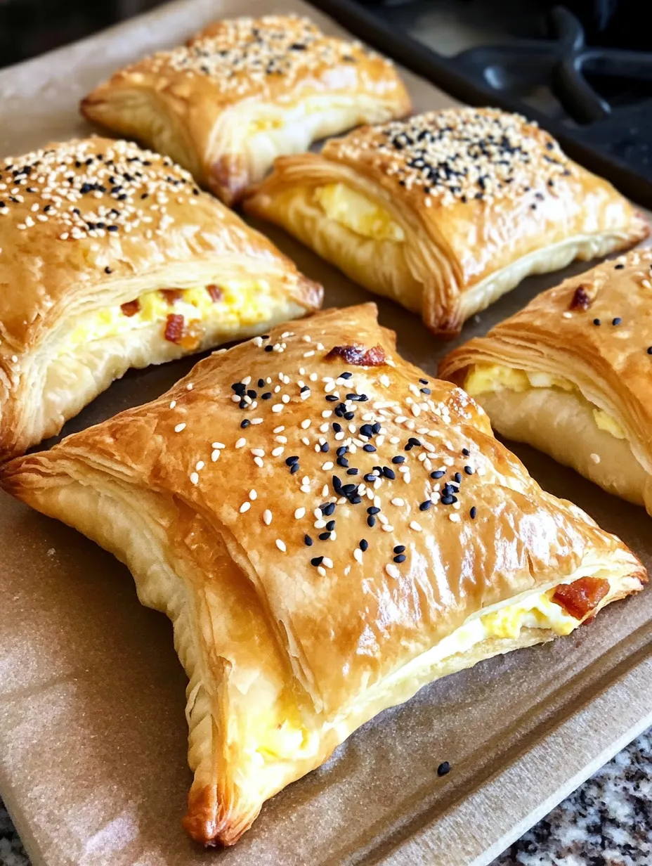 Breakfast Pockets - Bacon and Egg