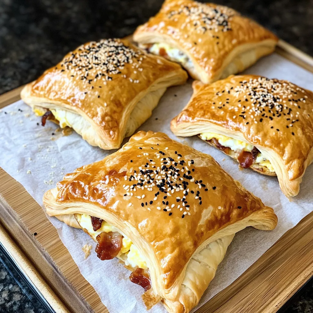 Flaky Bacon Egg Pockets