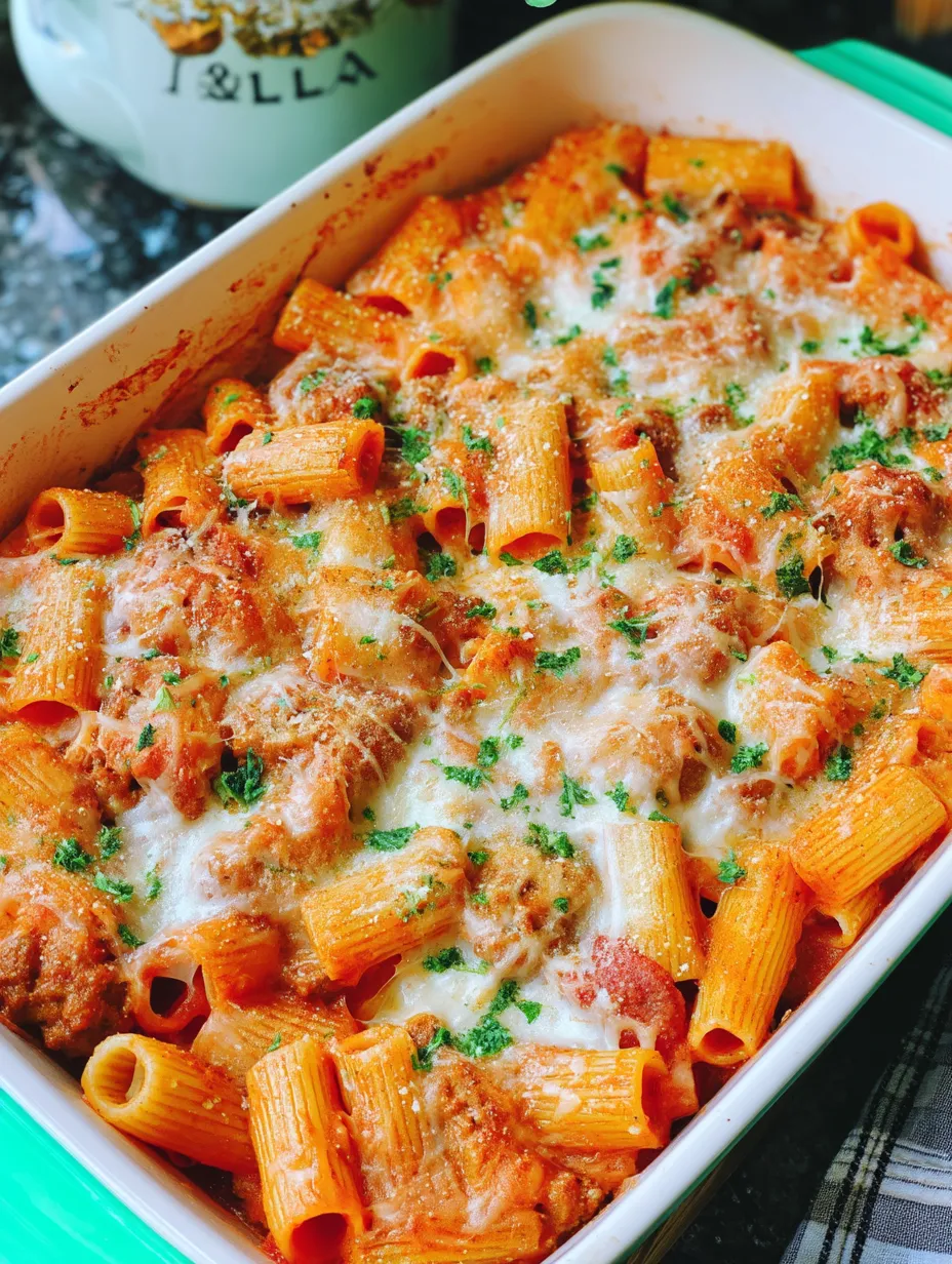 Baked Rigatoni with Sausage