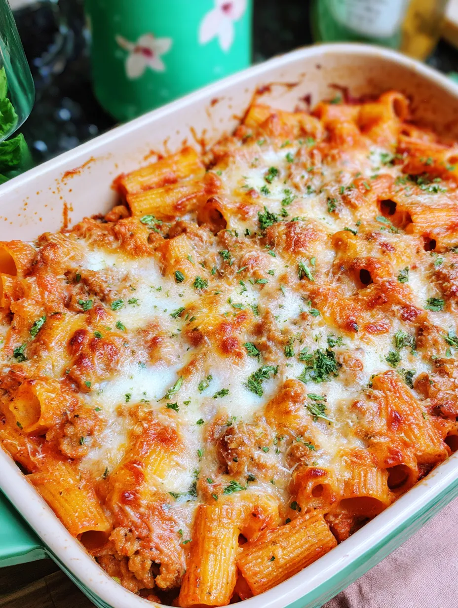 Baked Rigatoni with Sausage