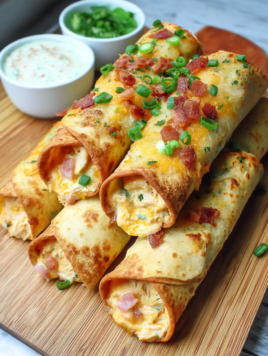 Jalapeno Popper Chicken Taquitos