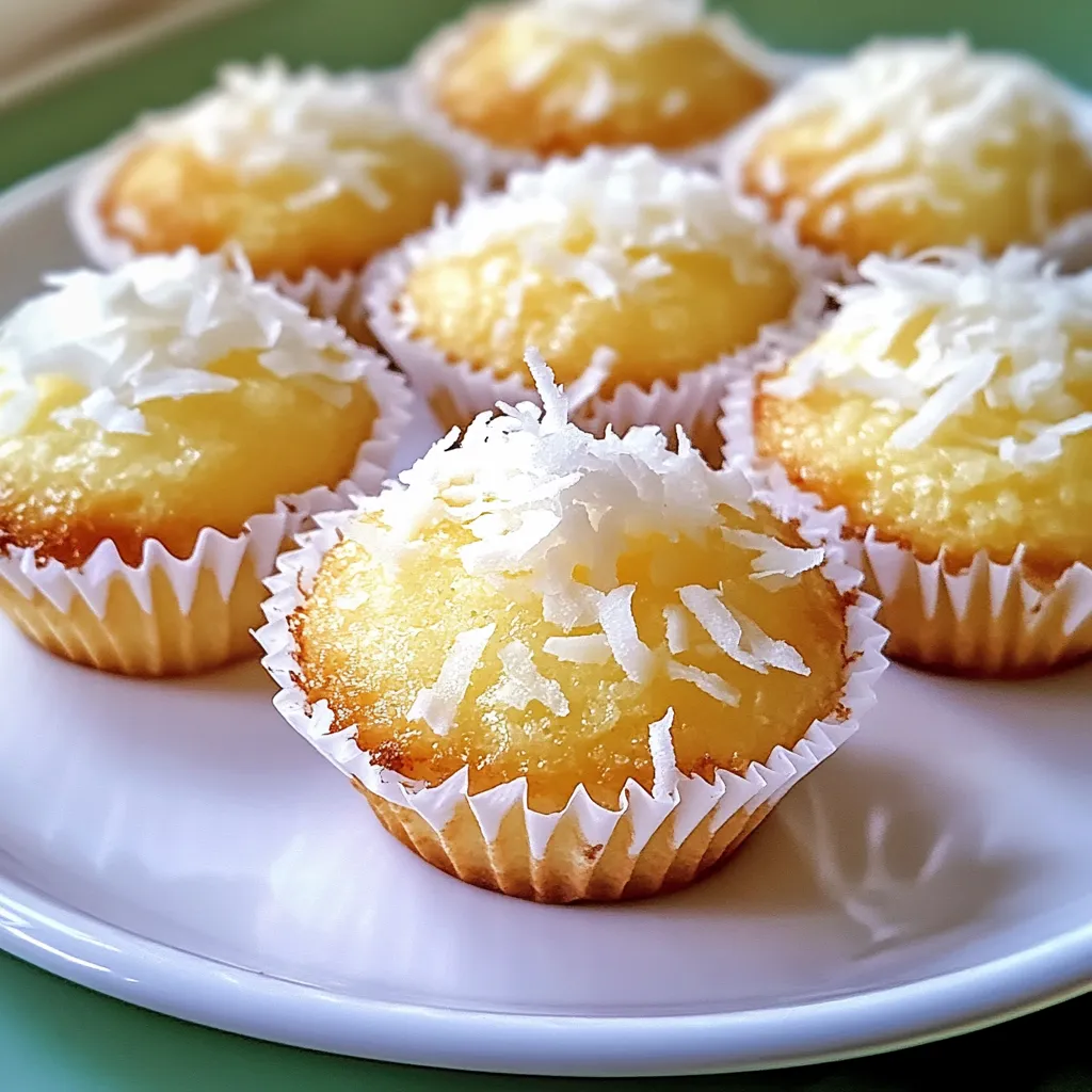 Golden Portuguese Coconut Cakes