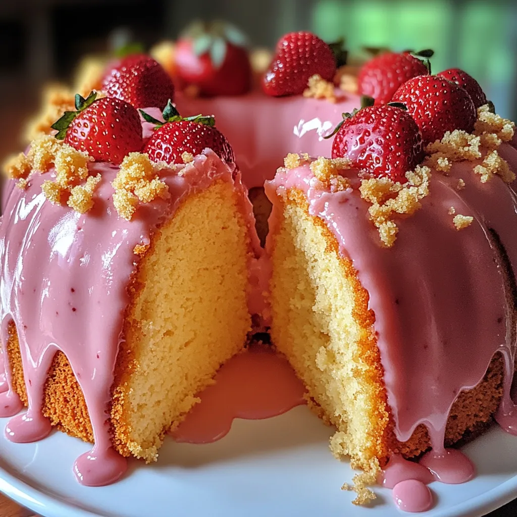 Easy Strawberry Cheesecake Bundt Creation