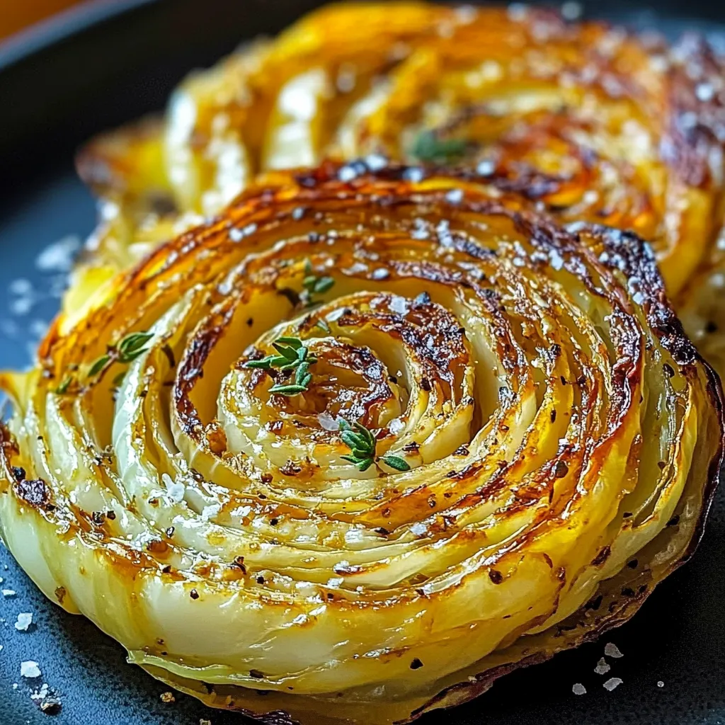 Oven Roasted Garlic Cabbage Steaks