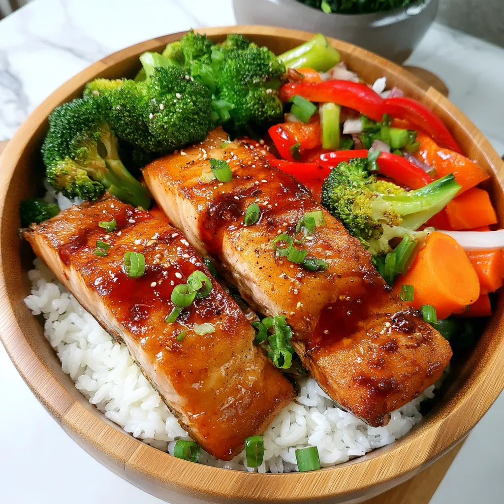 Teriyaki Salmon Bowls