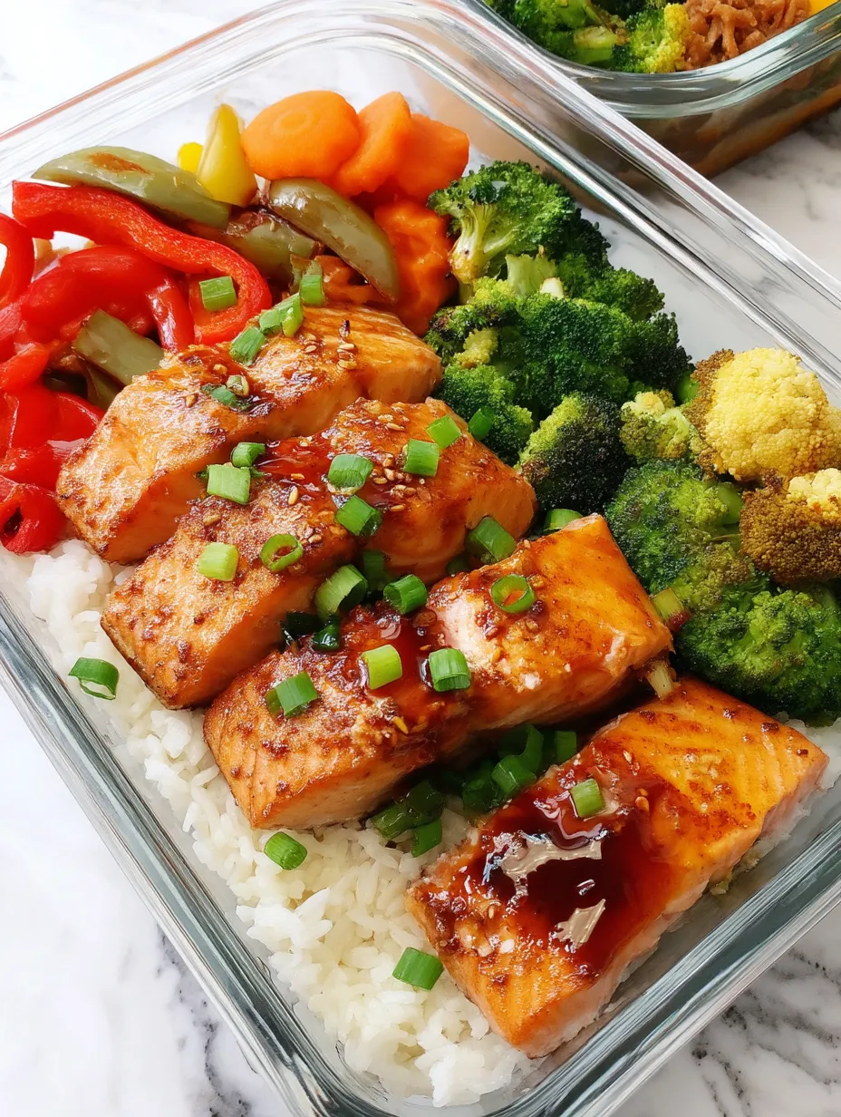 Meal Prep Teriyaki Salmon Rice Bowls