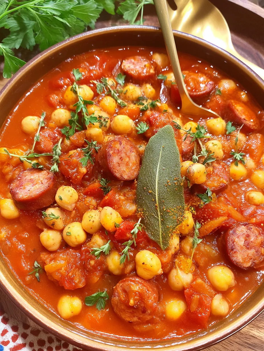 Chorizo Chickpea Stew