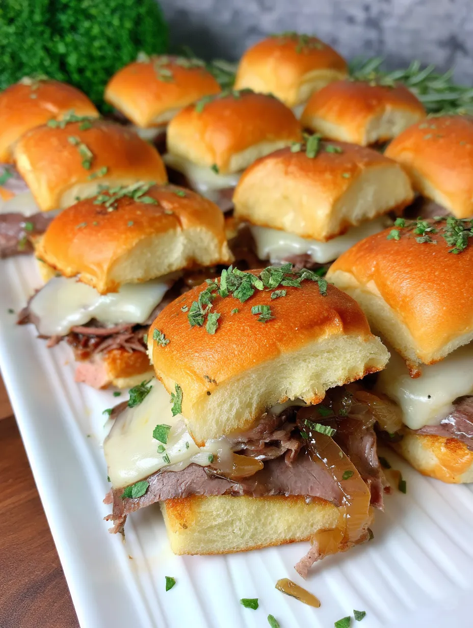 Roast Beef Sliders with Caramelized Onions