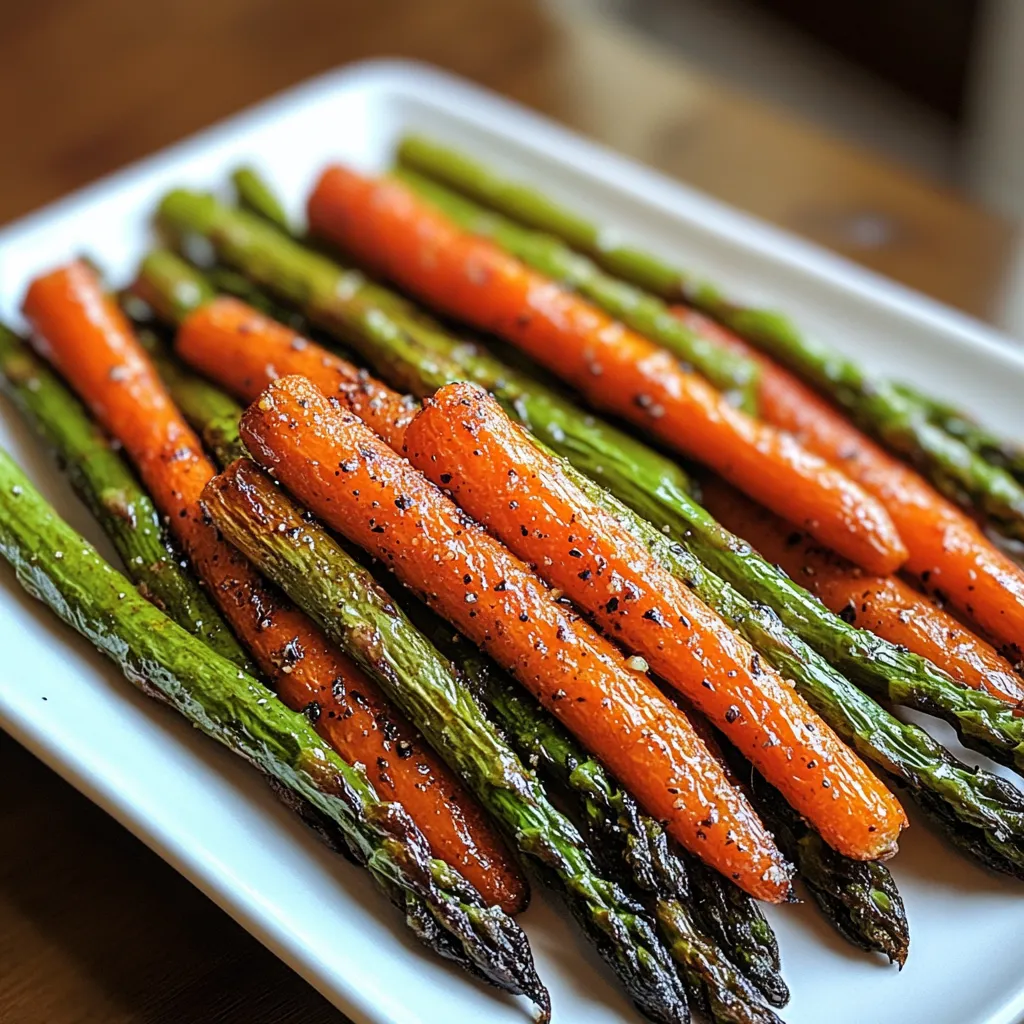 Delicious Roasted Asparagus & Carrots