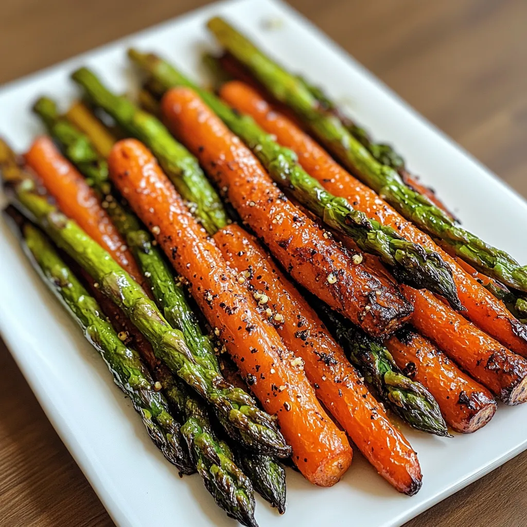 Easy Roasted Asparagus & Carrots