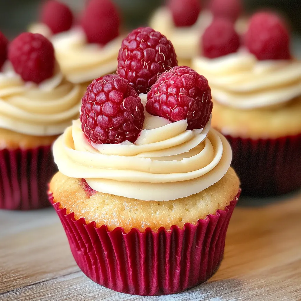 Luscious Raspberry Cupcakes