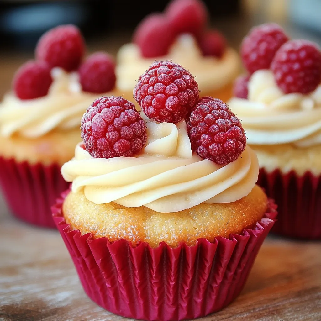 Fresh Raspberry Cupcakes