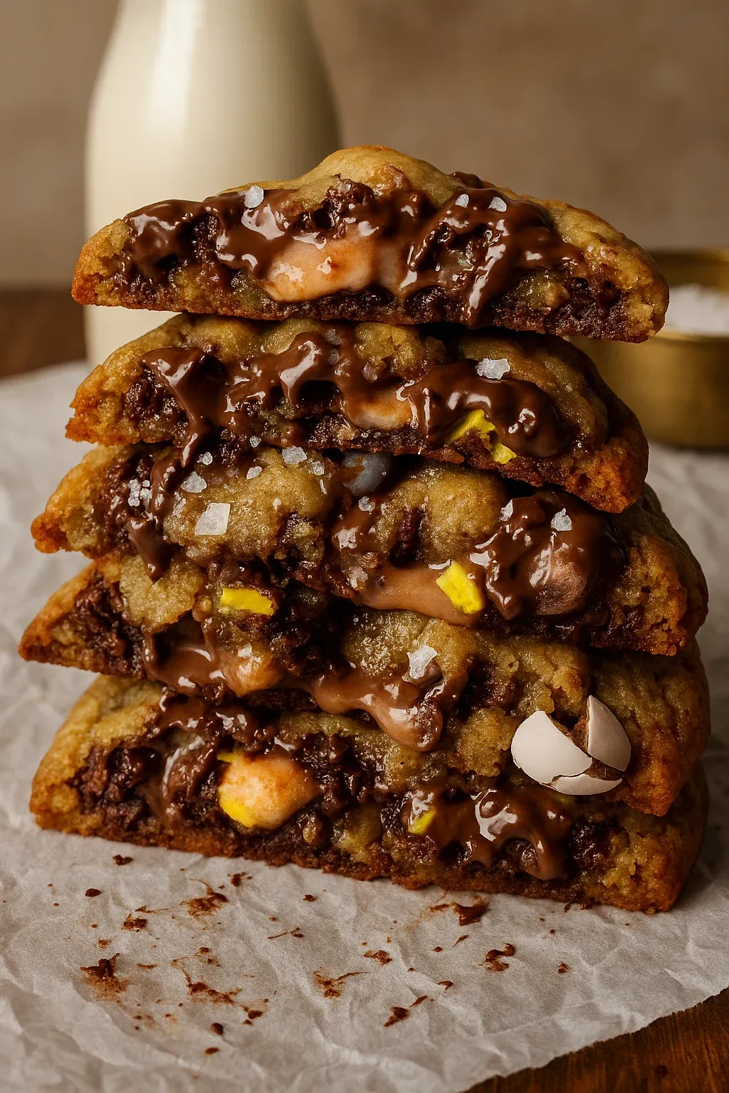 Brown Butter Cadbury Creme Egg Chocolate Chip Cookies