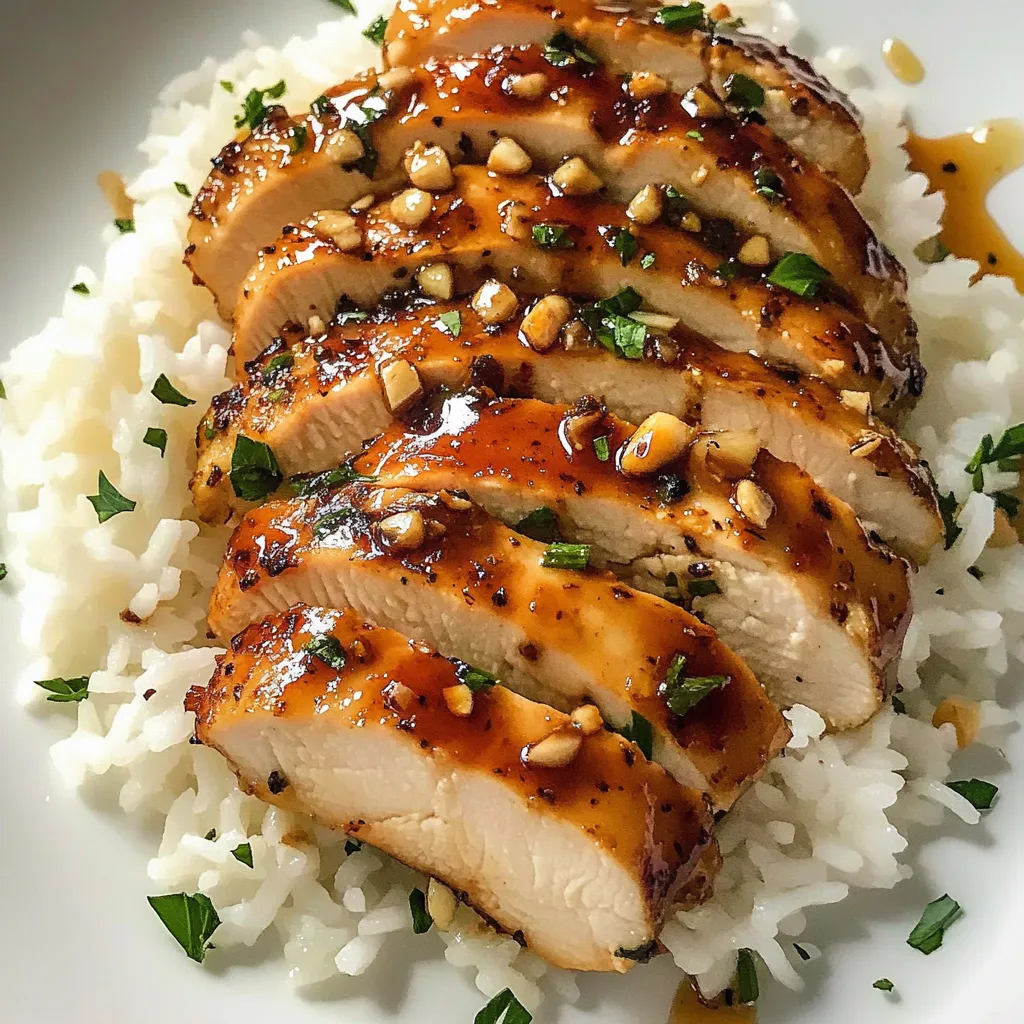 Chicken Breasts with Honey Garlic Sauce