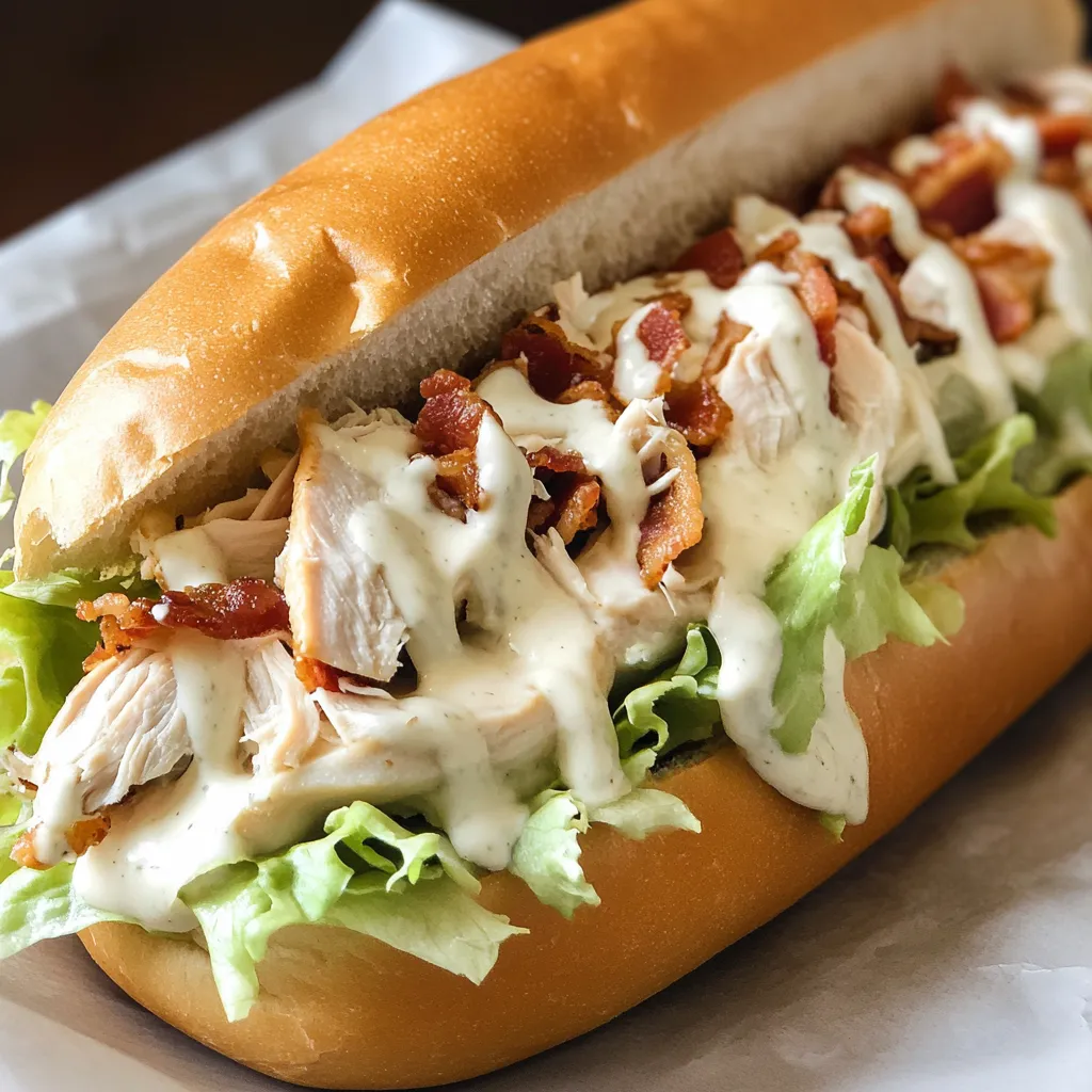 Chopped Chicken Bacon Ranch Sub