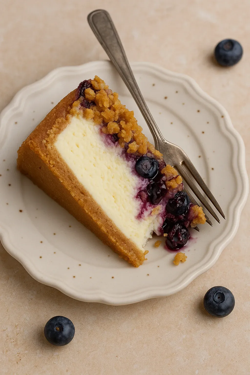 Blueberry Crumble Cheesecake