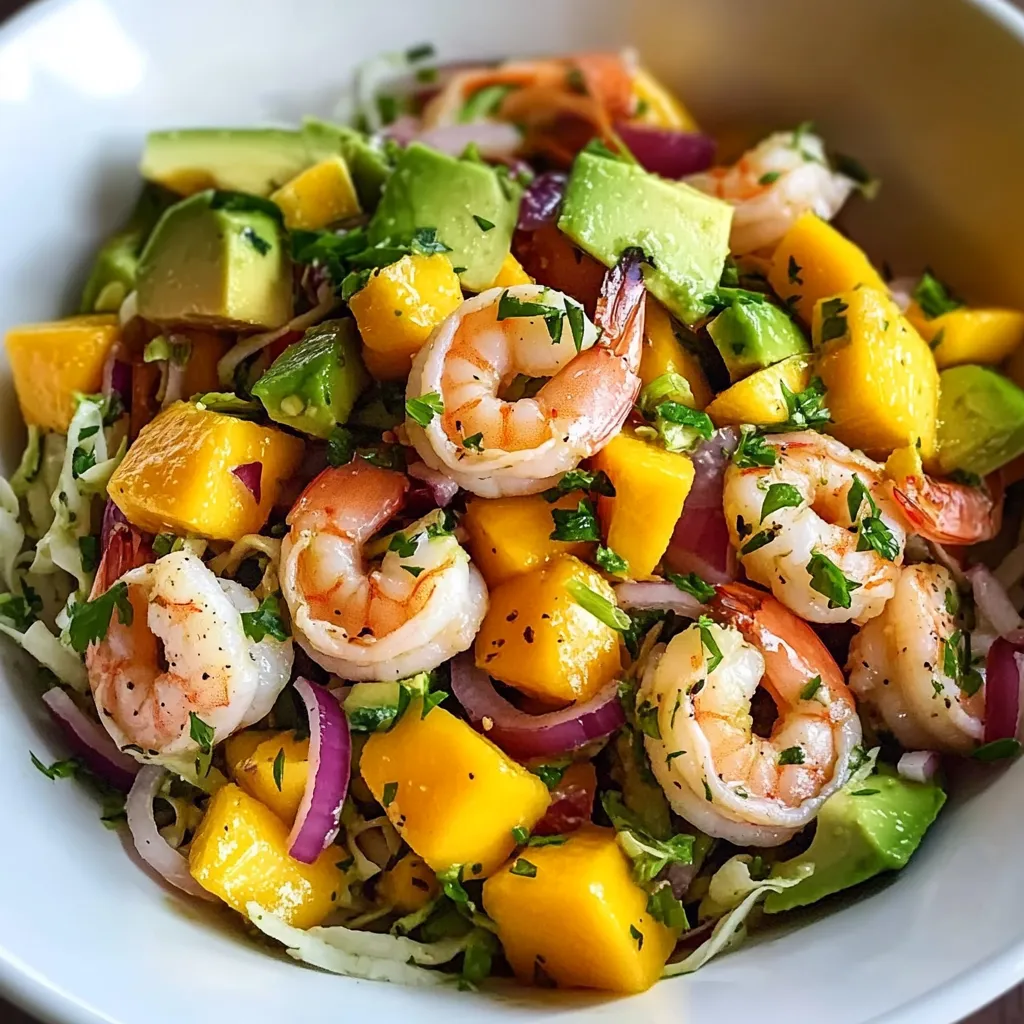 Prawn Mango Avocado Salad How-To