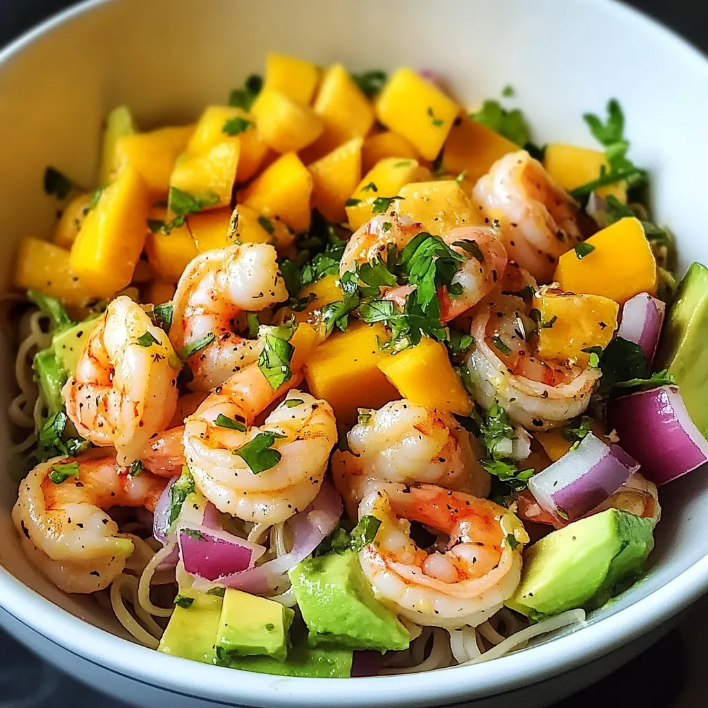 Chilled Prawn Mango Avocado