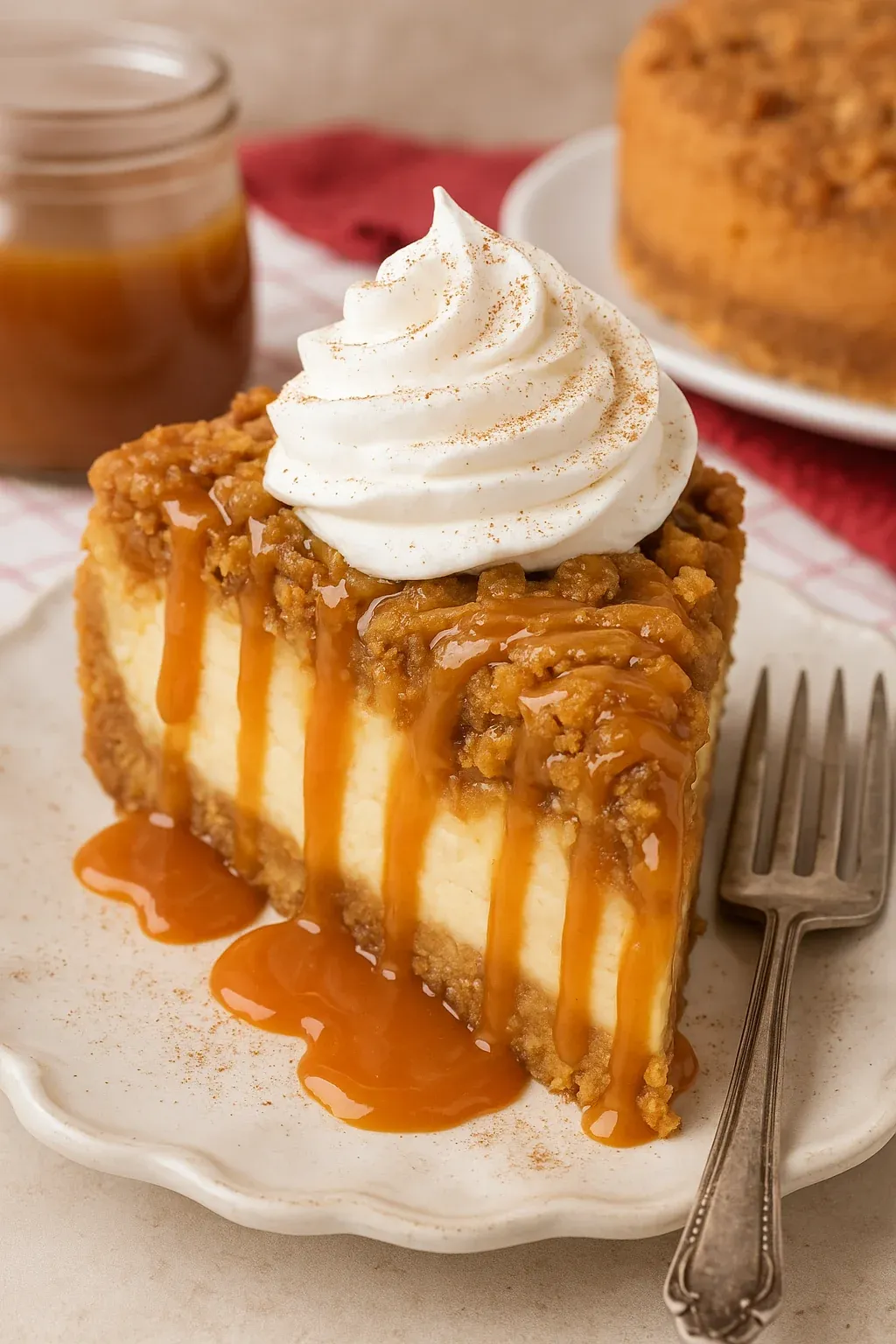 Apple Crisp Cheesecake