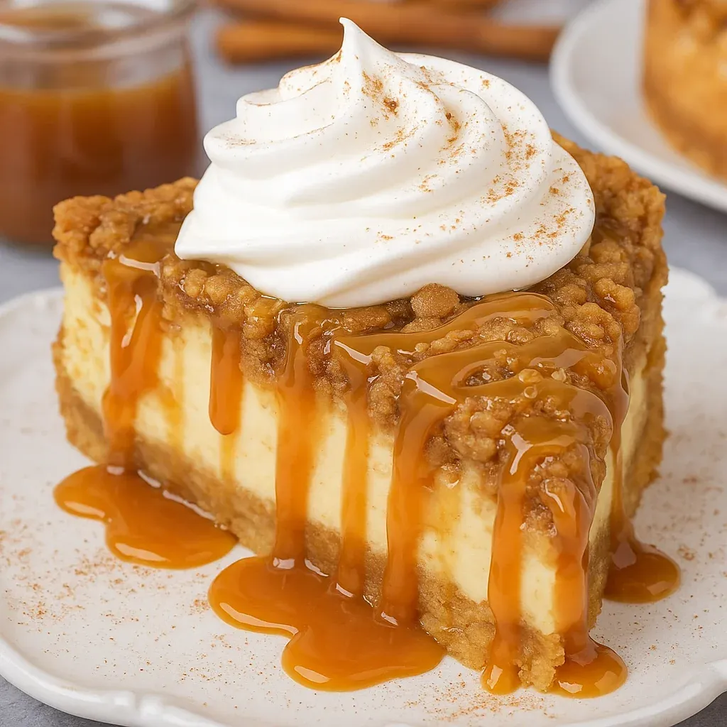 Apple Crisp Cheesecake