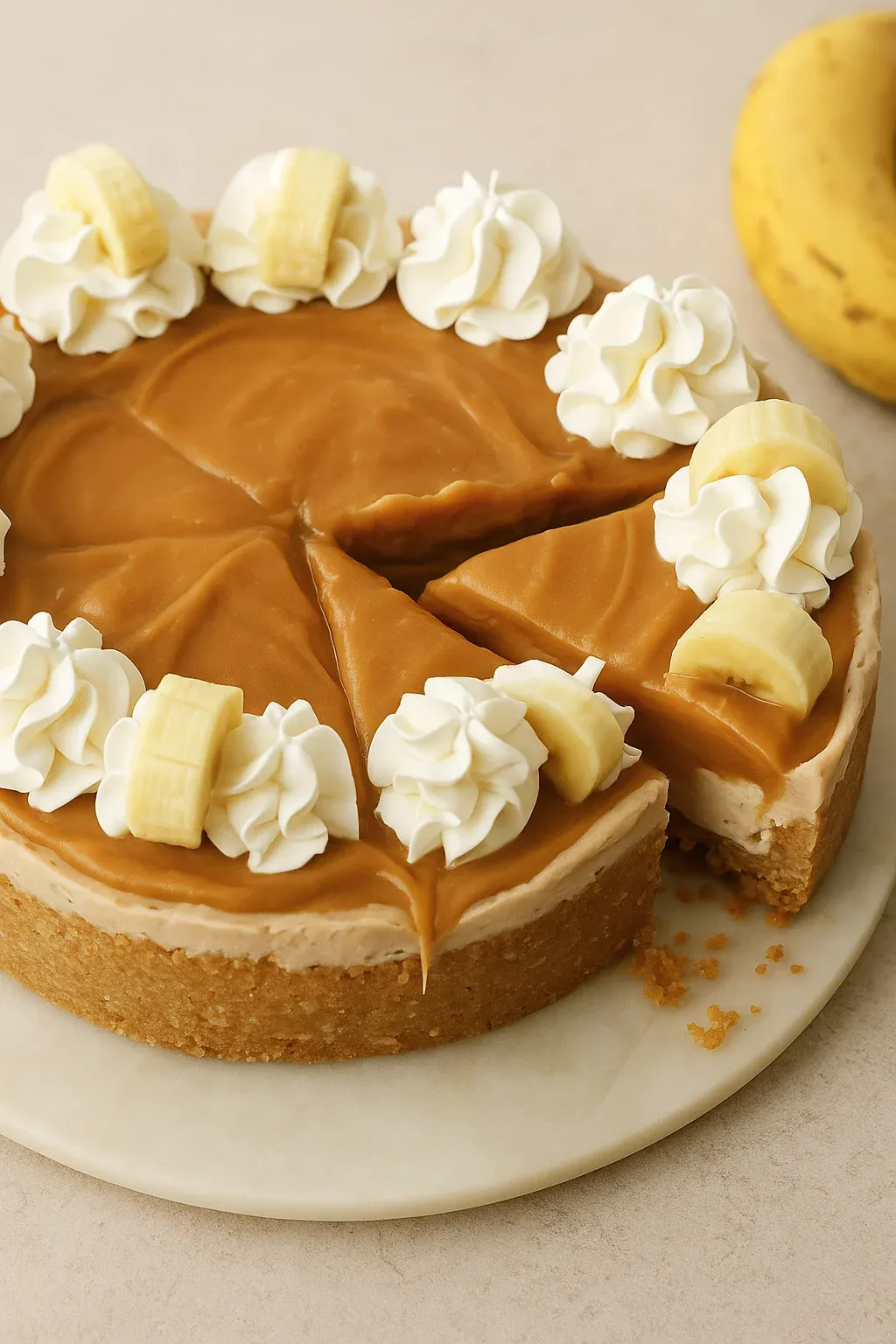 No-Bake Banoffee Cheesecake