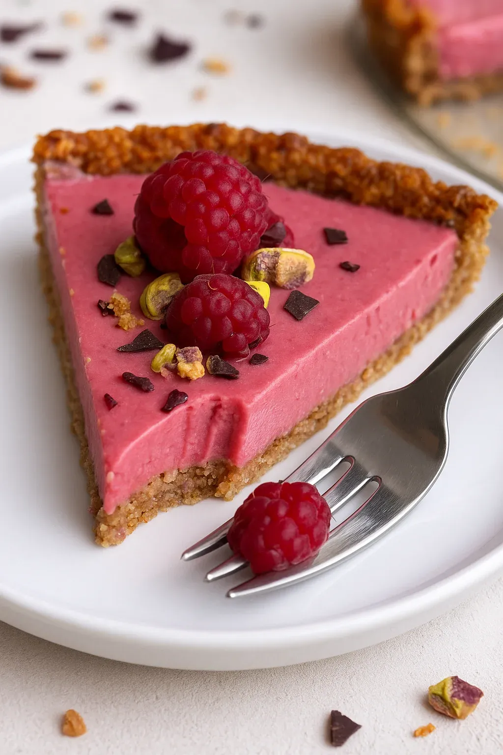 Gesunde Himbeercreme Tarte