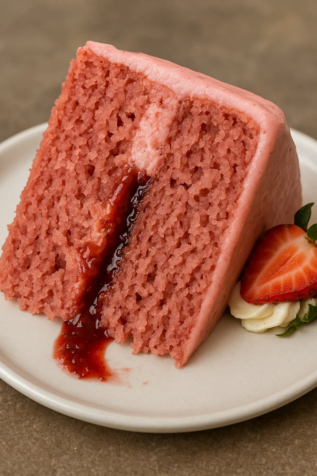 Small-batch Vegan Strawberry Cake