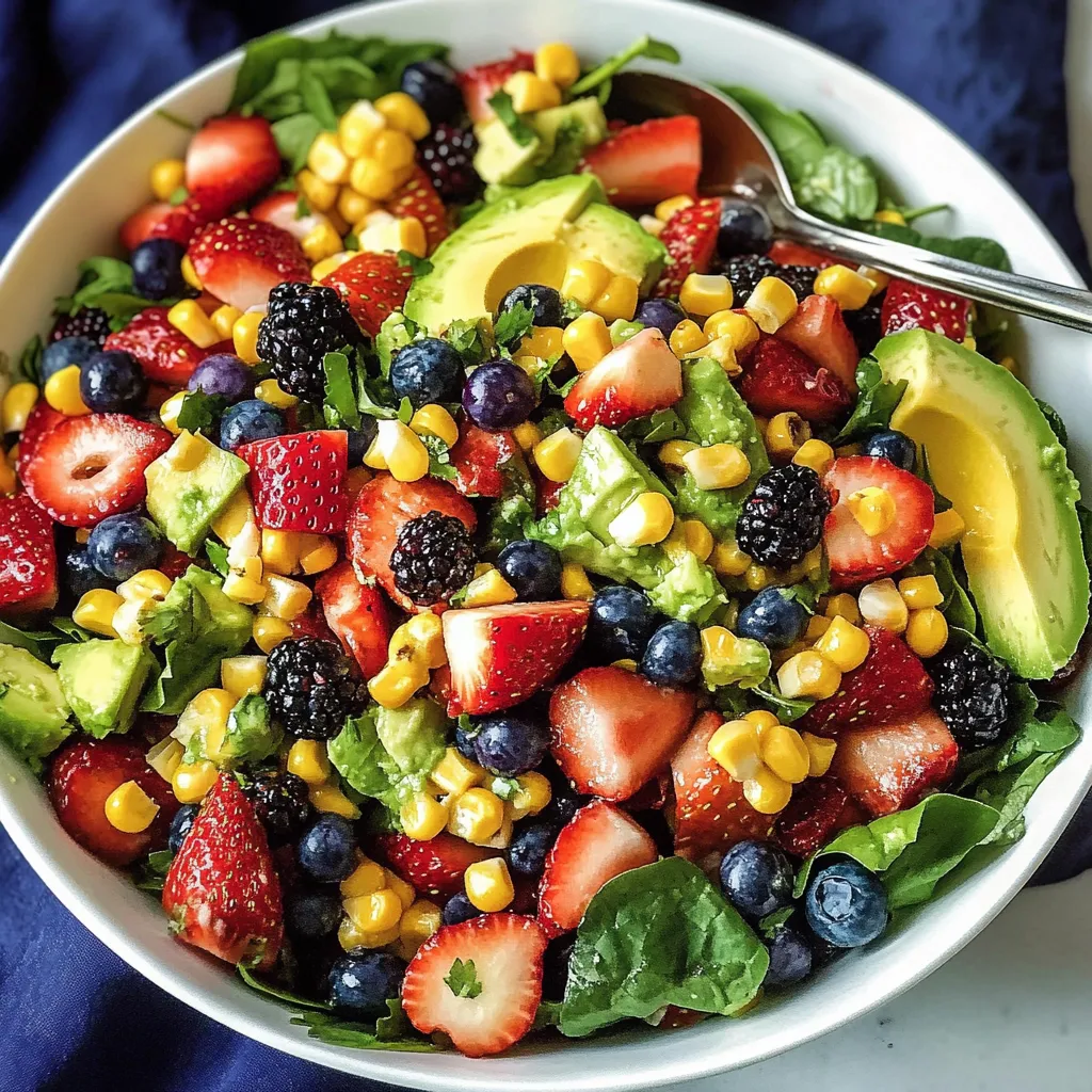 Refreshing Strawberry Avocado Corn Dish