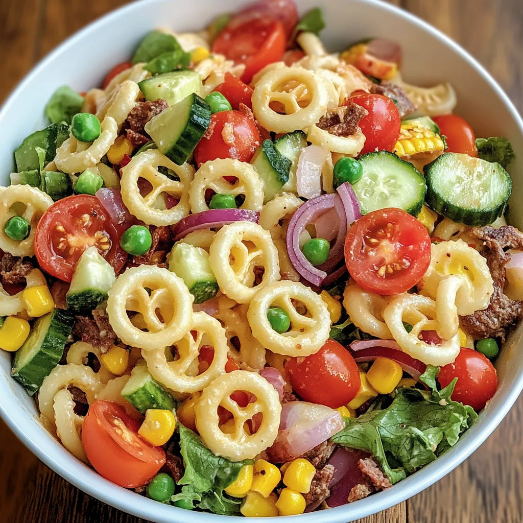 Savory Cowboy Pasta Salad