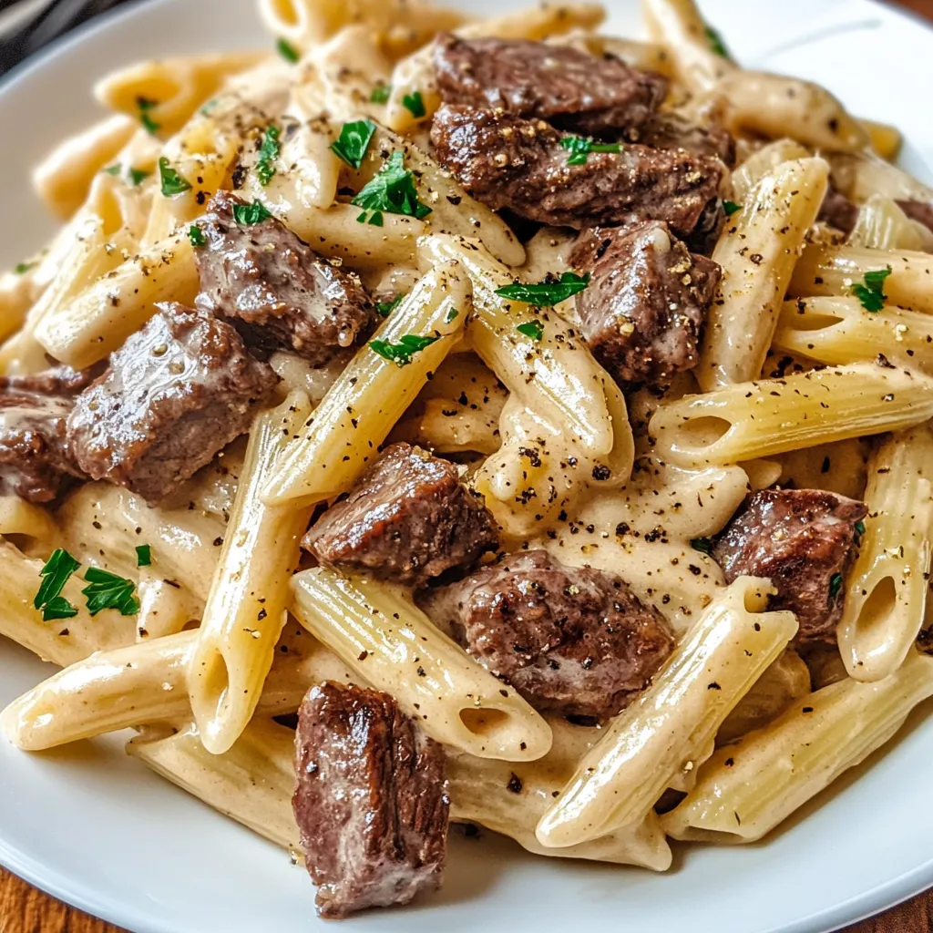 Velvety Steak Pasta