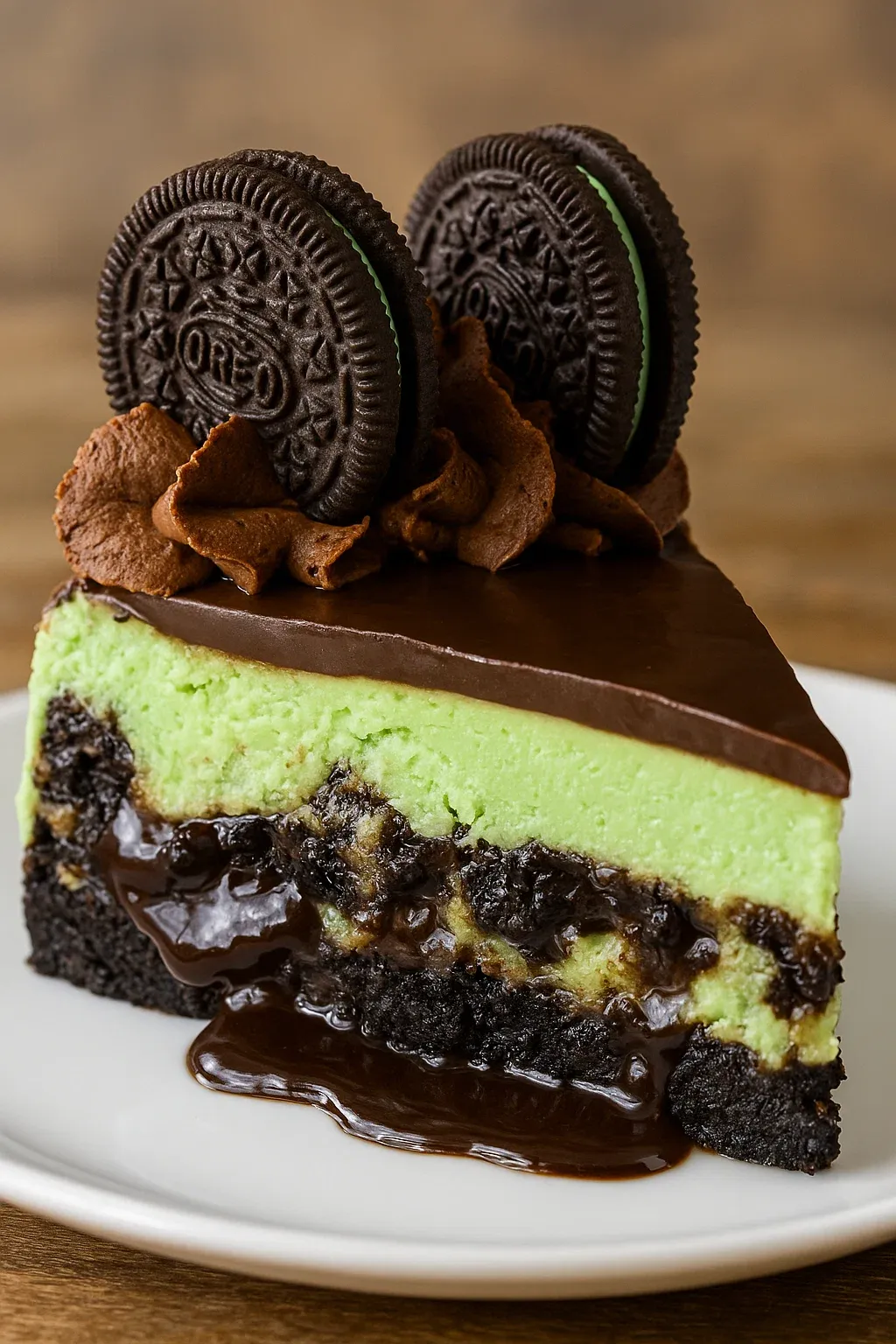 Mint Oreo Cheesecake