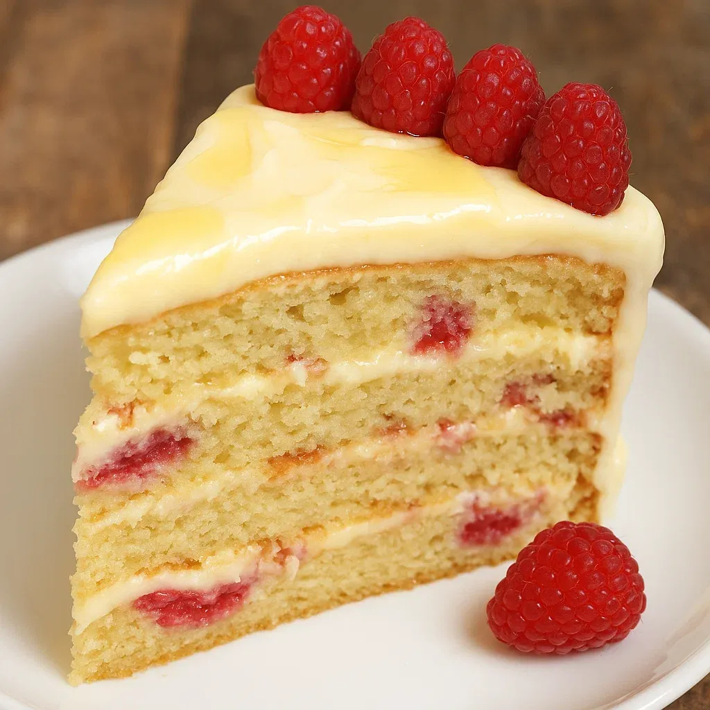 Bright and Tangy Raspberry Cake