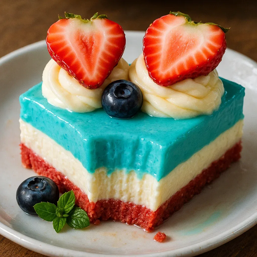 Delightful Patriotic Cheesecake