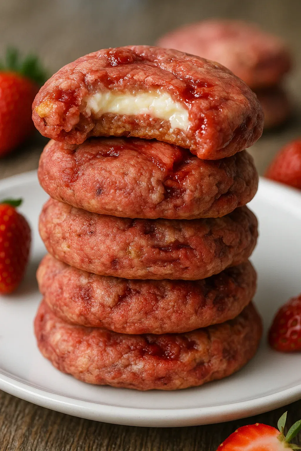 Strawberry Cheesecake Cookies