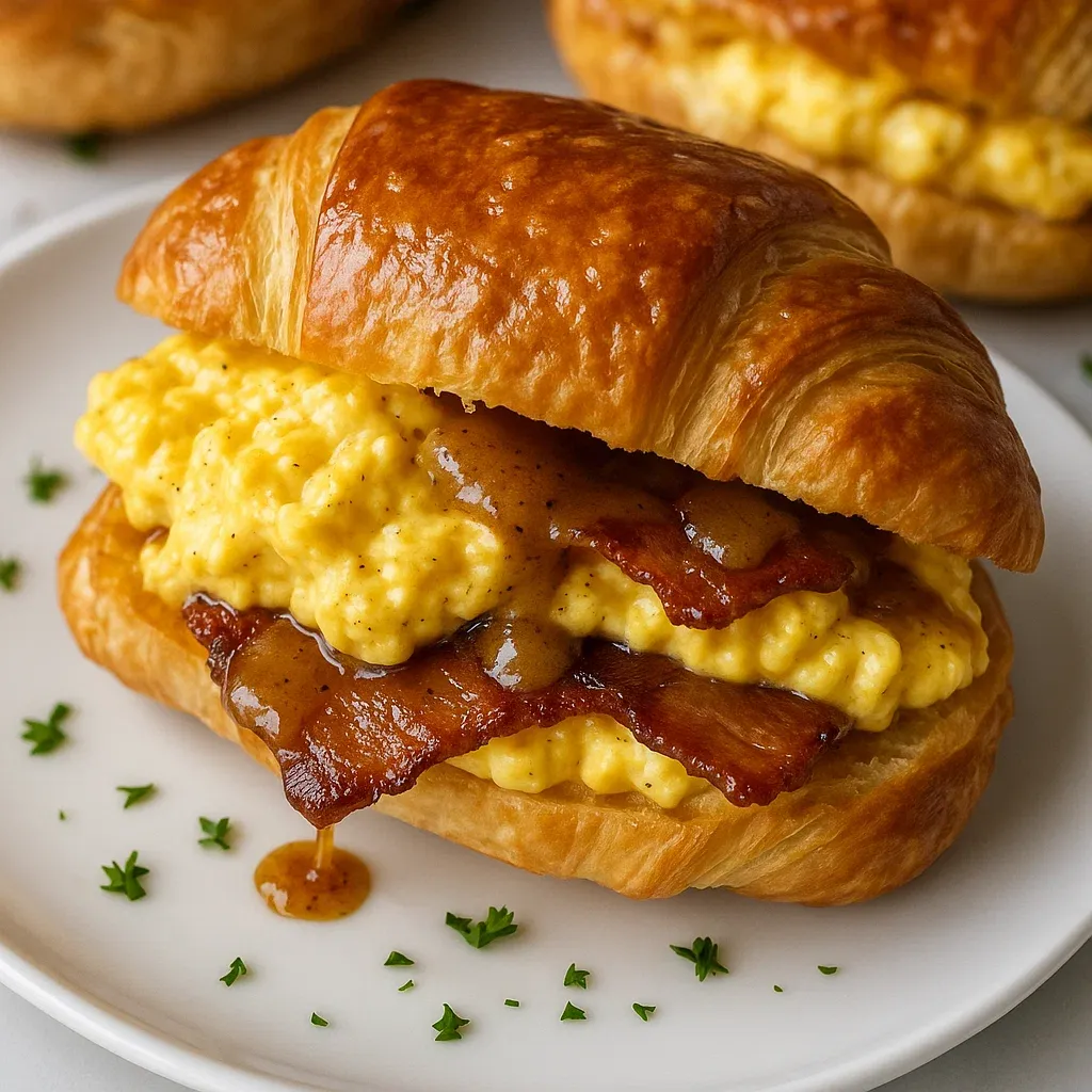 Irresistible Maple Mustard Croissant Sandwiches