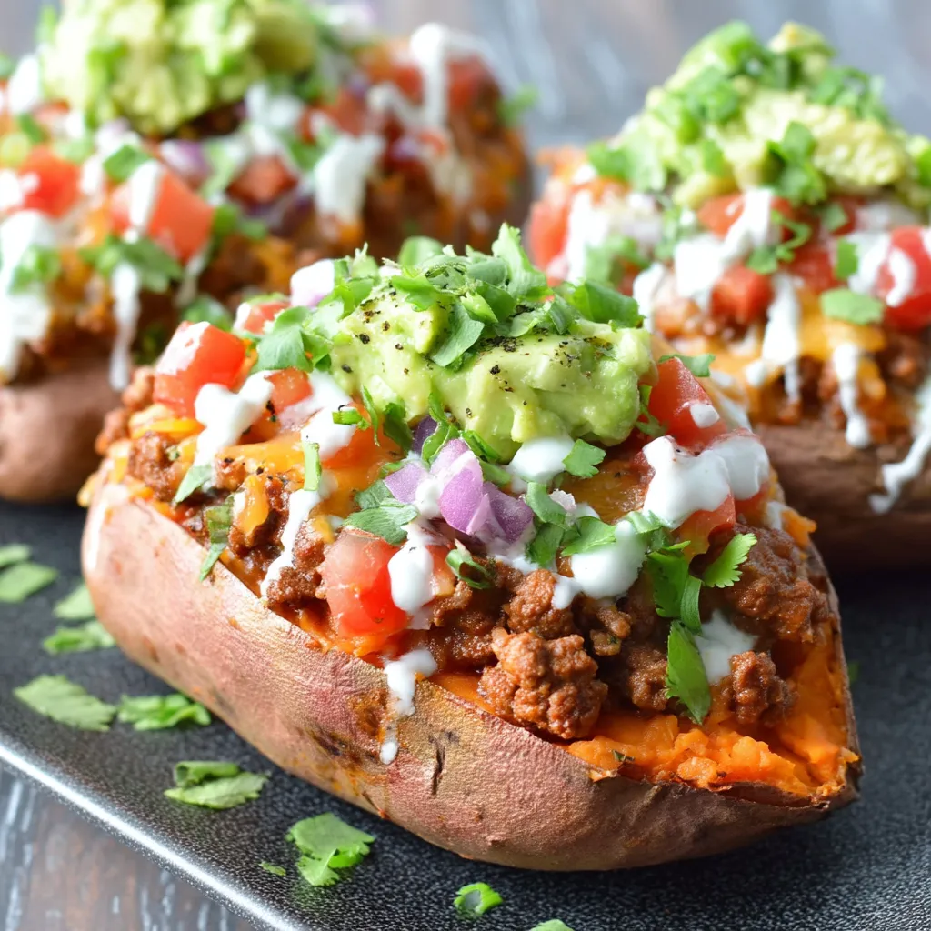 Taco-Filled Sweet Potatoes
