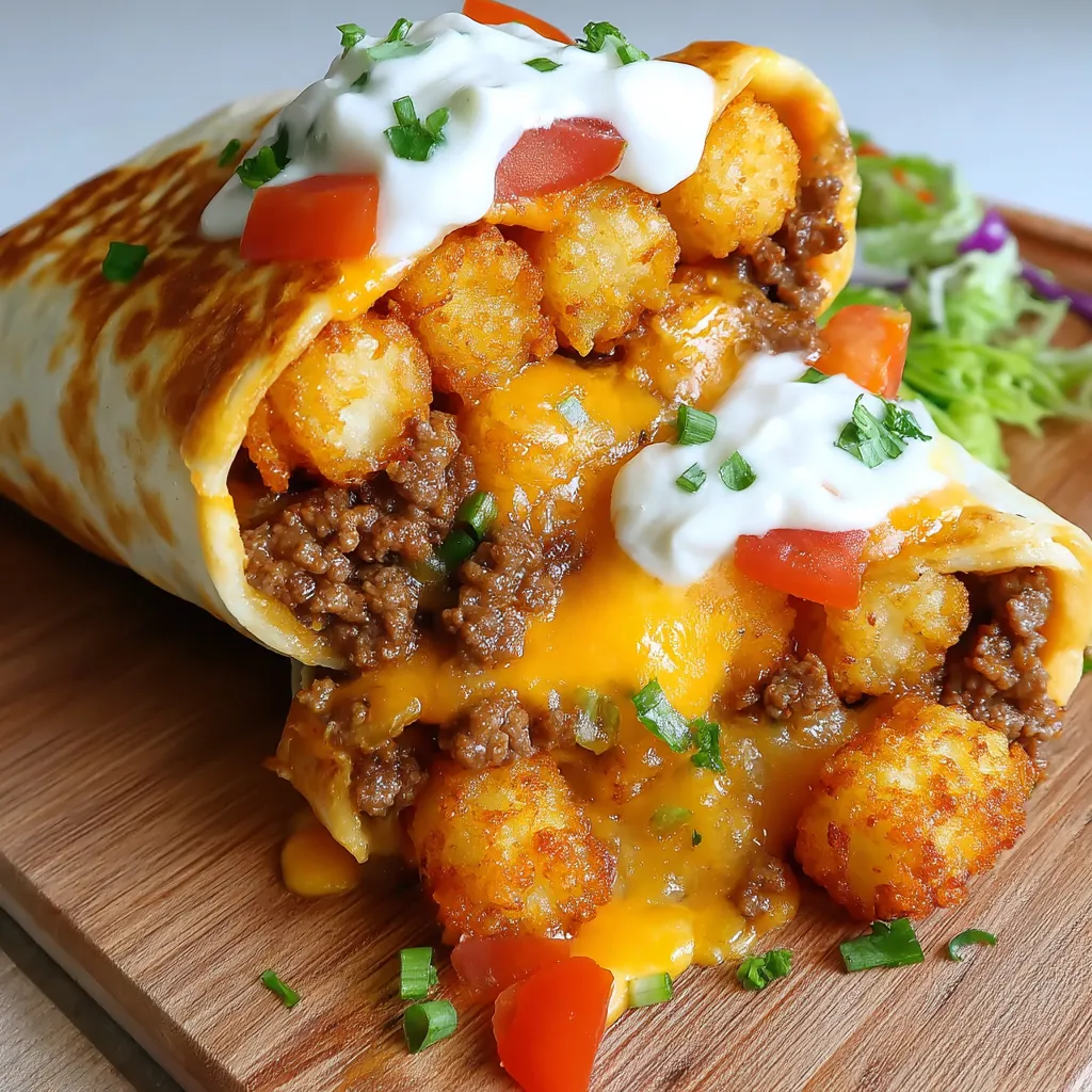Tater Tot Wraps Comfort Meal