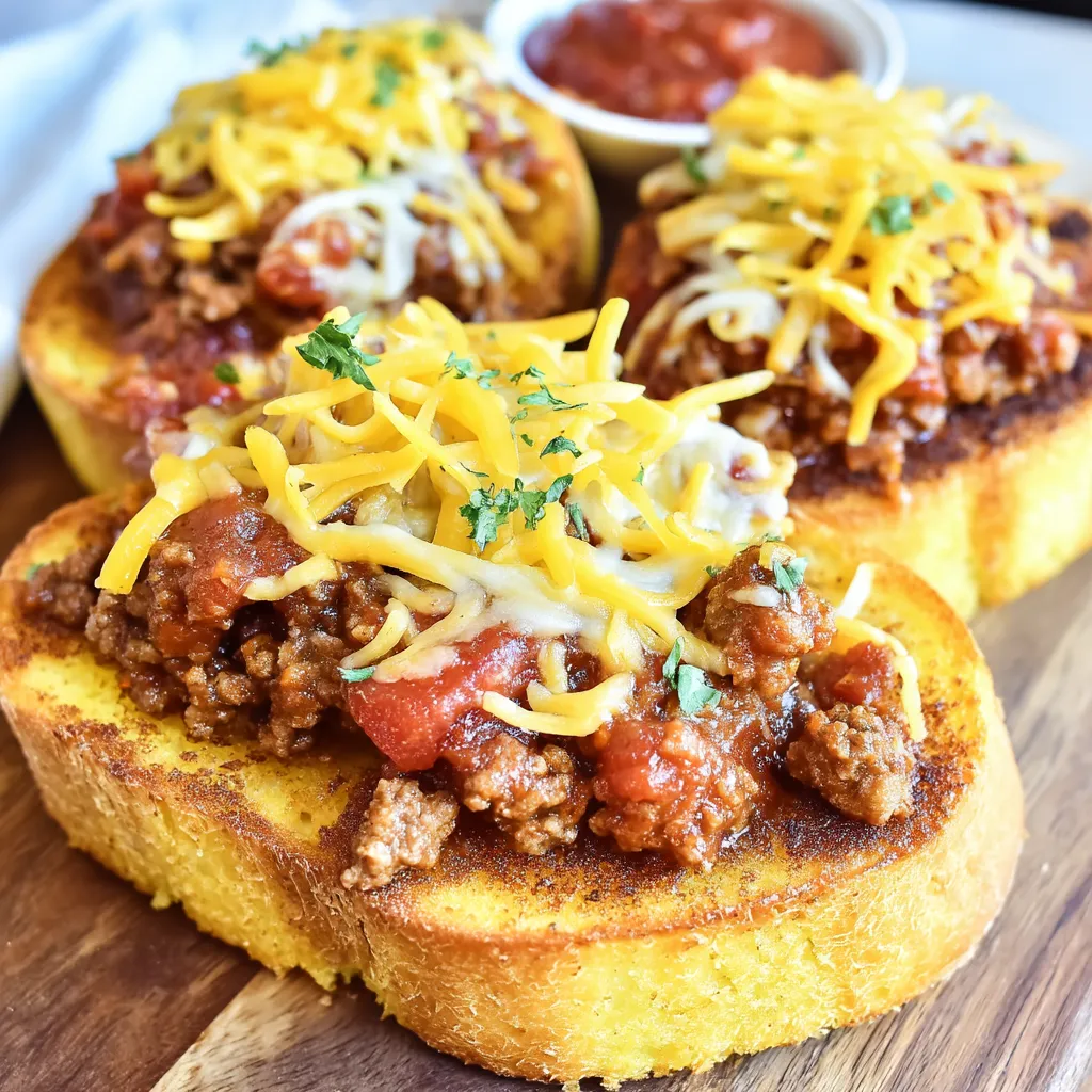 Sloppy Joes on Texas Toast